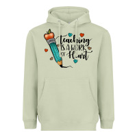 Matcha teaching i̇s a work of heart Heavyweight Hoodie - JahusDesignShop