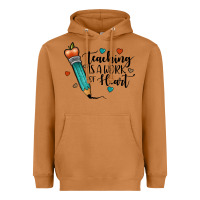 Meerkat teaching i̇s a work of heart Heavyweight Hoodie - JahusDesignShop