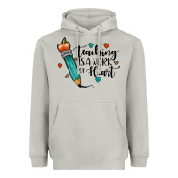 Moon Dust teaching i̇s a work of heart Heavyweight Hoodie - JahusDesignShop
