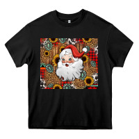 Black western santa claus Heavy Core Tee - Jasminsmagicworld