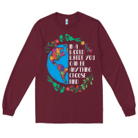 Burgundy Autism Awareness Kindness Puzzle Earth Long Sleeve Tee - CowhideDigitalArt