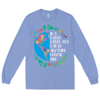 Colony Blue Autism Awareness Kindness Puzzle Earth Long Sleeve Tee - CowhideDigitalArt