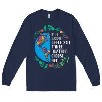 Navy Autism Awareness Kindness Puzzle Earth Long Sleeve Tee - CowhideDigitalArt