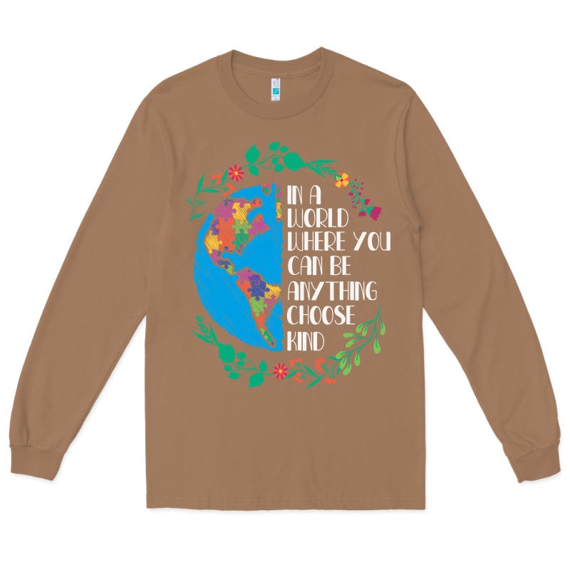 Autism Awareness Kindness Puzzle Earth Long Sleeve Tee by CowhideDigitalArt | Teevron