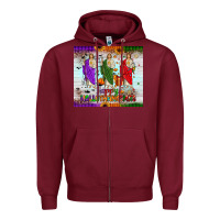 Burgundy san judas happy  hallothanksmas Zipper Hoodie - JahusDesignShop