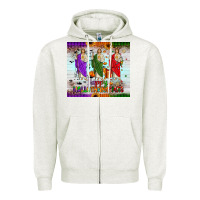 Oatmeal Heather san judas happy  hallothanksmas Zipper Hoodie - JahusDesignShop