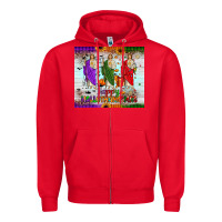 Red san judas happy  hallothanksmas Zipper Hoodie - JahusDesignShop