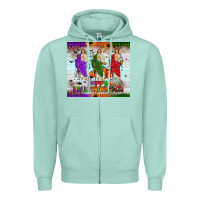 Seafoam san judas happy  hallothanksmas Zipper Hoodie - JahusDesignShop