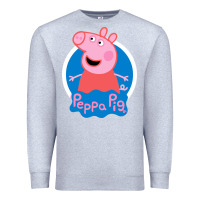 Heather Grey peppa pig Premium Sweatshirt - artisFamous