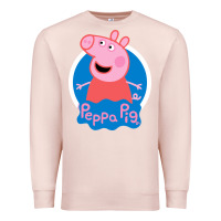 Pale Pink peppa pig Premium Sweatshirt - artisFamous