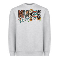 Heather Grey nurse Heavyweight Sweatshirt - JahusDesignShop