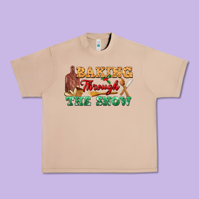 Baking Through The Snow Urban Heavy Tee Designed By Fadigitalartstudio