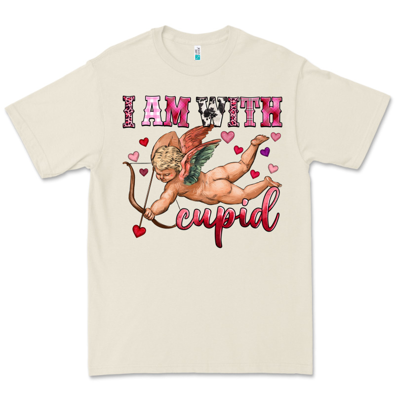 I Am With Cupid Premium Tee by OliviaCreatesArt | Teevron