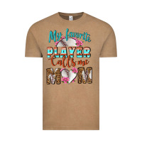 Vintage Coffee My Favorite Player Calls Me Mom Vintage Tee - BundleAndBundleShop
