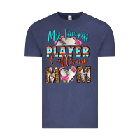 Vintage Denim My Favorite Player Calls Me Mom Vintage Tee - BundleAndBundleShop