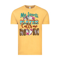 Vintage Mustard My Favorite Player Calls Me Mom Vintage Tee - BundleAndBundleShop