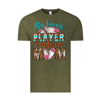 Vintage Olive My Favorite Player Calls Me Mom Vintage Tee - BundleAndBundleShop