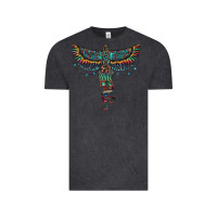 Vintage Black aztec serape thunderbird Vintage Tee - RanaPortraitStore