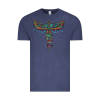Vintage Denim aztec serape thunderbird Vintage Tee - RanaPortraitStore