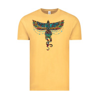 Vintage Mustard aztec serape thunderbird Vintage Tee - RanaPortraitStore