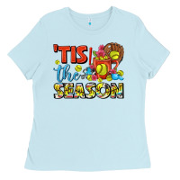 Baby Blue tis the season  softball coffee mug Ladies Tee - FaDigitalArtStudio