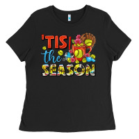 Black tis the season  softball coffee mug Ladies Tee - FaDigitalArtStudio