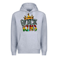 Heather Grey black king Premium Hoodie - SublimationCraftShop
