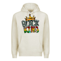 Oatmeal Heather black king Premium Hoodie - SublimationCraftShop