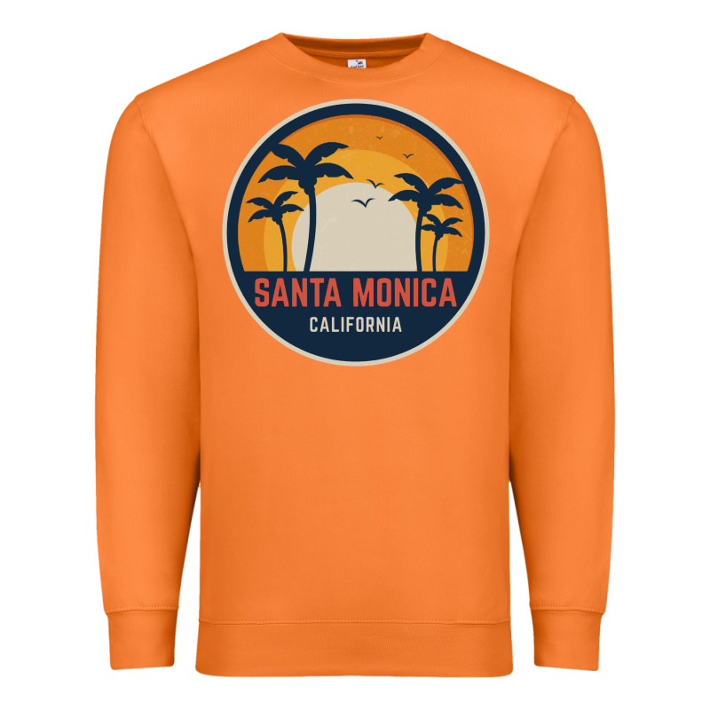 Santa Monica California Premium Sweatshirt by artisFamous | Teevron