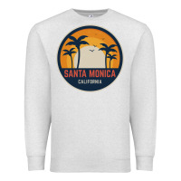 Oatmeal Heather santa monica california Premium Sweatshirt - artisFamous