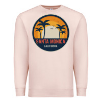 Pale Pink santa monica california Premium Sweatshirt - artisFamous