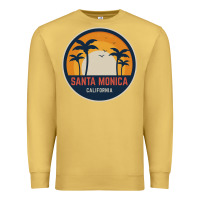 Antique Gold santa monica california Premium Sweatshirt - artisFamous