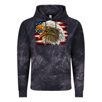 Cloud Black Western American Flag Eagle Vintage Hoodie - LillyAllenDesigns