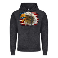 Western American Flag Eagle Vintage Hoodie | Teevron