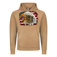 Vintage Camel Western American Flag Eagle Vintage Hoodie - LillyAllenDesigns