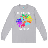 Moon Dust Different Not Less Daisy Autism Puzzle Long Sleeve Tee - CowhideDigitalArt