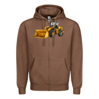 Chestnut bulldozer Zipper Hoodie - JahusDesignShop