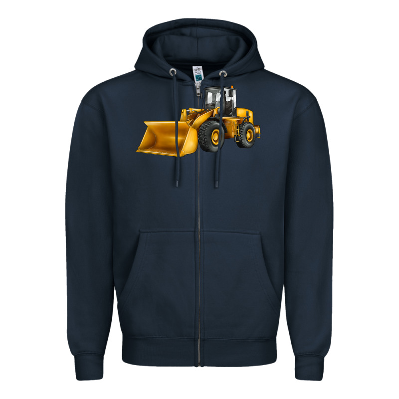 Bulldozer Zipper Hoodie by JahusDesignShop | Teevron