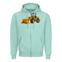 Seafoam bulldozer Zipper Hoodie - JahusDesignShop