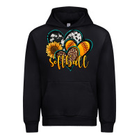 Black softball hearts Urban Hoodie - Jasminsmagicworld