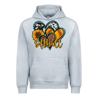 Heather Grey softball hearts Urban Hoodie - Jasminsmagicworld