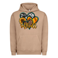 Pigment Burro softball hearts Urban Hoodie - Jasminsmagicworld