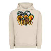 Pigment French Oak softball hearts Urban Hoodie - Jasminsmagicworld