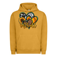 Pigment Peanut Butter softball hearts Urban Hoodie - Jasminsmagicworld