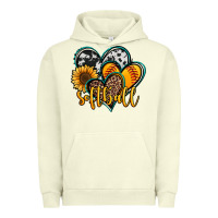 Pigment Pistachio softball hearts Urban Hoodie - Jasminsmagicworld