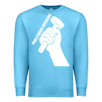 Ocean Blue proletariat uprising revolution politics Premium Sweatshirt - artisFamous