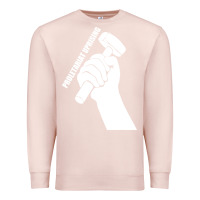 Pale Pink proletariat uprising revolution politics Premium Sweatshirt - artisFamous