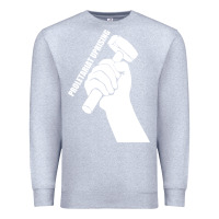 Heather Grey proletariat uprising revolution politics Premium Sweatshirt - artisFamous