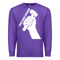 Purple proletariat uprising revolution politics Premium Sweatshirt - artisFamous