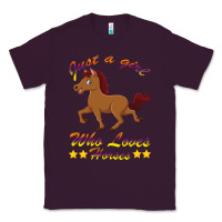 Plum Just a girl who loves horses Classic Tee - Bettercallsaul
